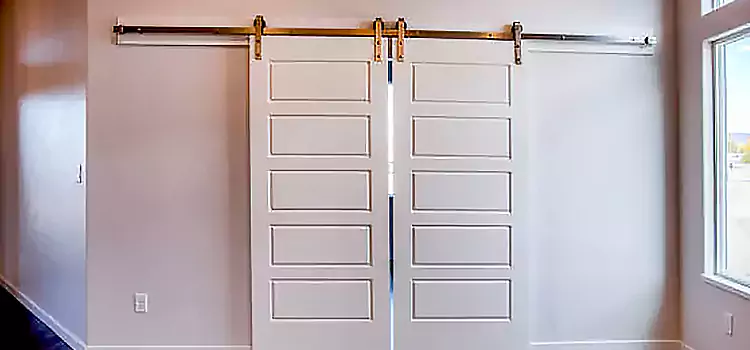 Glass Barn Door with Installation Hardware Kit North Ridgeville