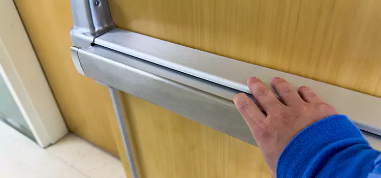 Installing a Push Bar on a Door North Ridgeville